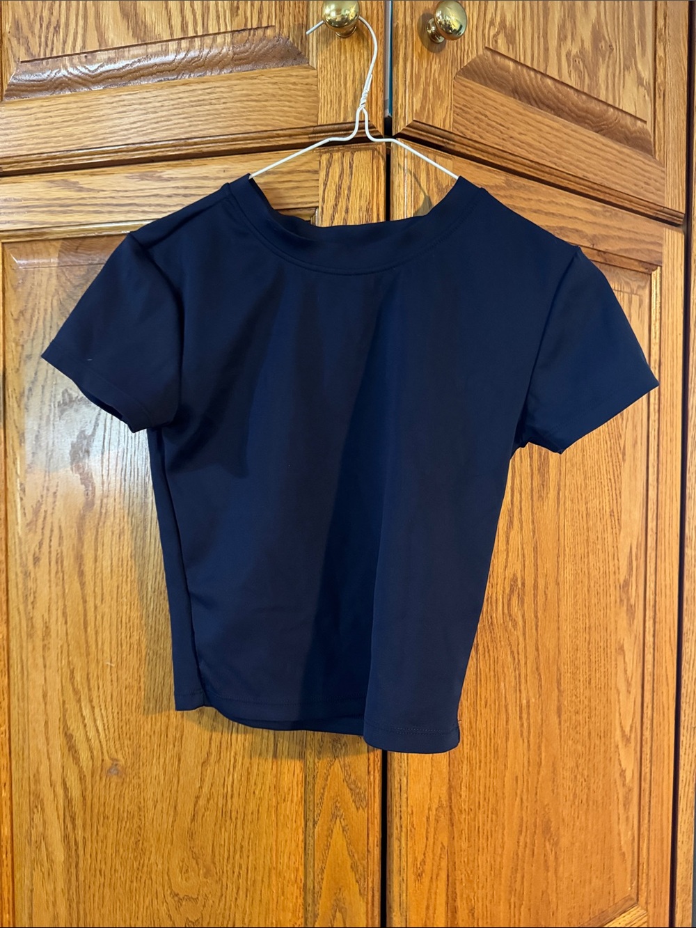 Women's Short Sleeve Crewneck Top in Navy